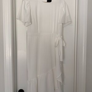 Alex Marie White Midi Dress